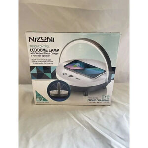 NiZoni LED DOME LAMP with Wireless Phone Charger & HD Audio Speaker. (NEW)